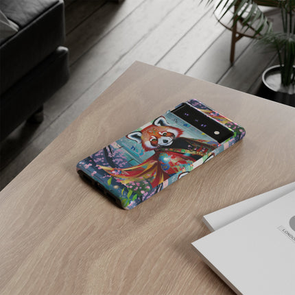 Cybernetic Red Panda Phone Cases