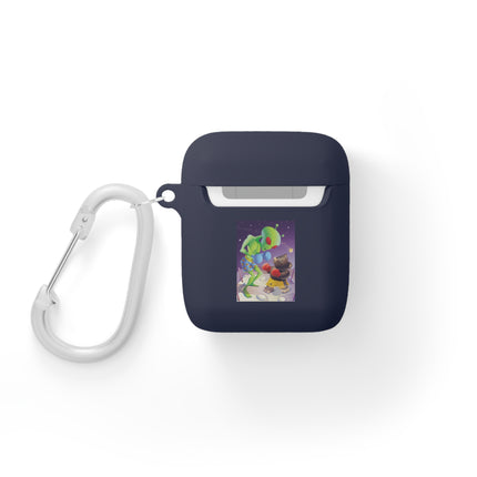 Interstellar Showdown – Alien Vs Bear Boxing AirPods Case