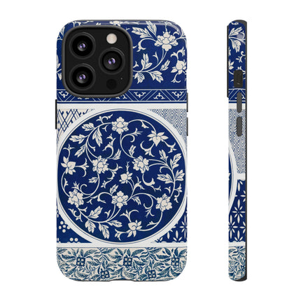 Blue Flower Pattern by Owen Jones Phone Cases