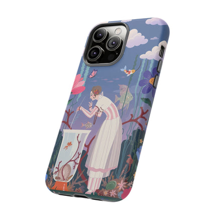 🐠🌸 The Enchanted Aquarium Garden Phone Case – Art Deco Underwater Fantasy