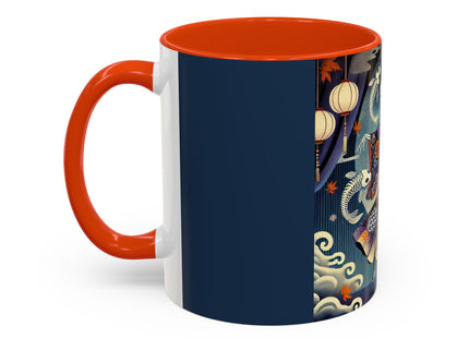 Skeleton Kabuki Performer Colorful Mugs (11oz, 15oz)