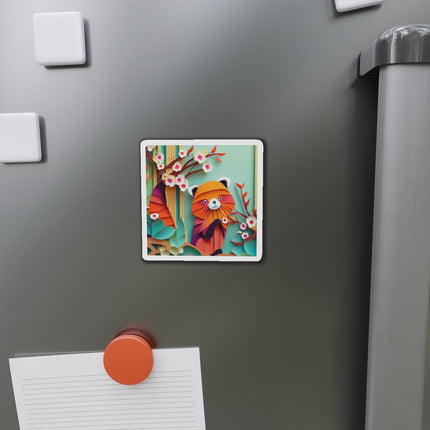 A Playful Red Panda Die-Cut Magnets (5 Sizes)