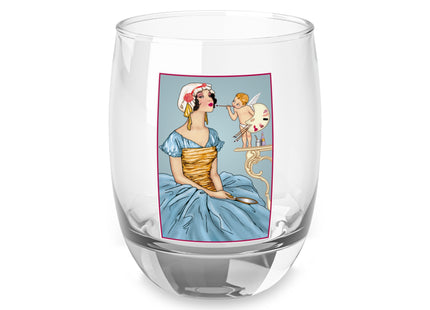 The Enchanting Painter: A Fairy's Artistic Whiskey Glass