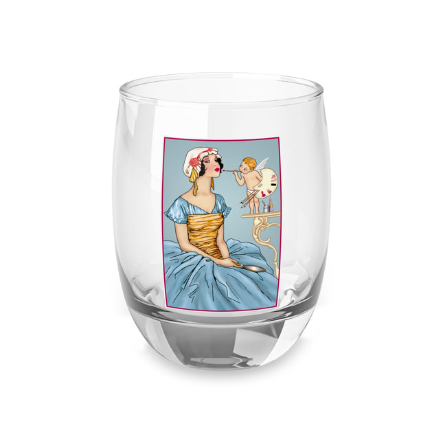 The Enchanting Painter: A Fairy's Artistic Whiskey Glass