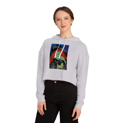 Mirror, Mirror A Witch's Touch Women’s Cropped Hooded Sweatshirt