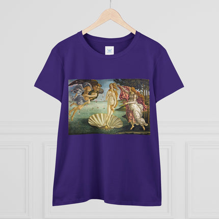 Birth of Venus by Sandro Botticelli Women's Midweight Cotton Tee