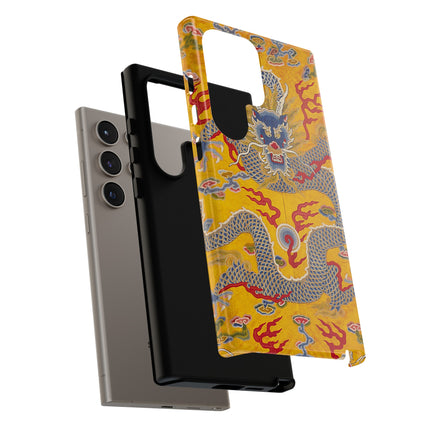 Majestic Dragon Regalia – Imperial 12-Symbol Robe Phone Cases