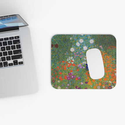 Cottage Garden by Gustav Klimt Mouse Pad (Rectangle)