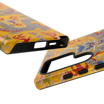 Majestic Dragon Regalia – Imperial 12-Symbol Robe Phone Cases