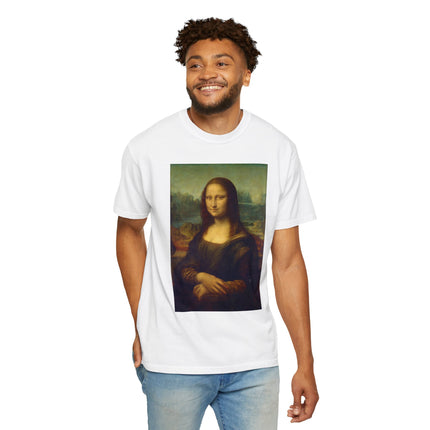 Mona Lisa by Leonardo da Vinci Unisex Garment-Dyed T-shirt