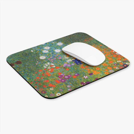 Cottage Garden by Gustav Klimt Mouse Pad (Rectangle)