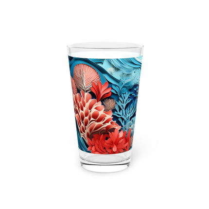Enchanting Underwater Scene Glass, 16oz