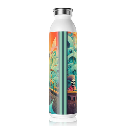 Skeleton Crew of the Misty Seas Slim Water Bottle