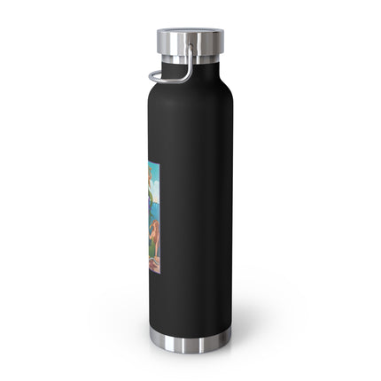 Three Mermaids with Strings of Pearls by Carlo Chiostri Copper Vacuum Insulated Bottle, 22oz