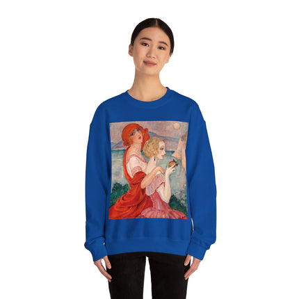 Sur la Route d'Anacapri by Gerda Wegener Heavy Blend™ Crewneck Sweatshirt