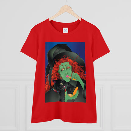 Mirror, Mirror A Witch's Touch Women's Midweight Cotton Tee