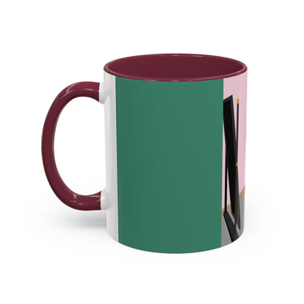 The Yellow Hat Colorful Mugs – 1920s Vogue Whimsy & Playful Elegance