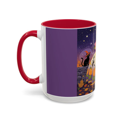 🎃🌙 The Pumpkin Moon Dress Colorful Mug – Whimsical Halloween Fashion