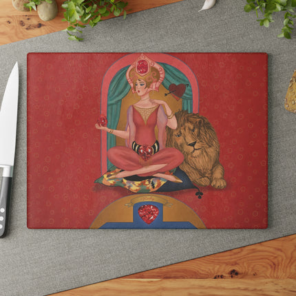 July & Ruby Zodiac Glass Cutting Board