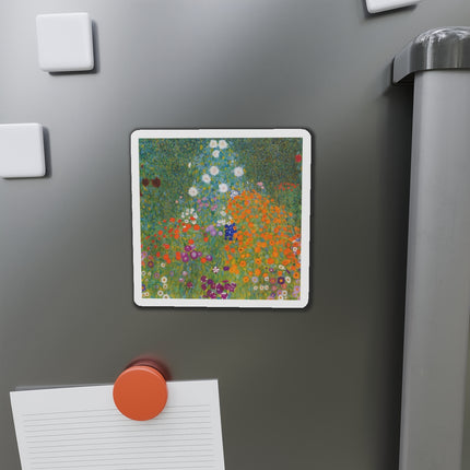 Cottage Garden by Gustav Klimt Die-Cut Magnets (5 Sizes)