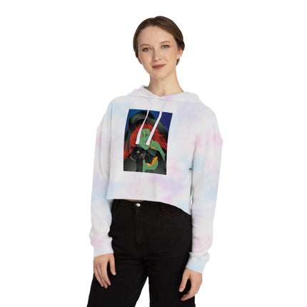 Mirror, Mirror A Witch's Touch Women’s Cropped Hooded Sweatshirt