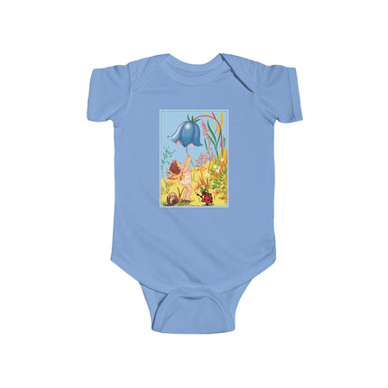 Whimsical Encounters: A Fairy’s Delight Baby Bodysuit – Garden Magic & Playful Charm