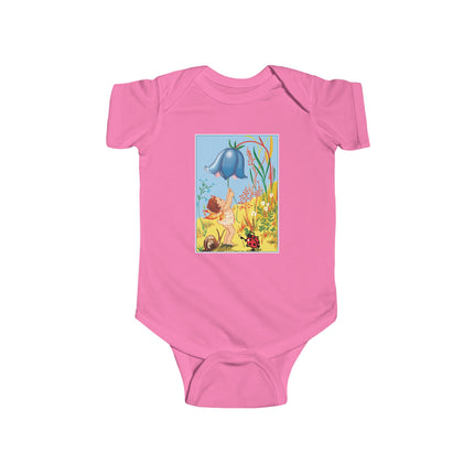 Whimsical Encounters: A Fairy’s Delight Baby Bodysuit – Garden Magic & Playful Charm