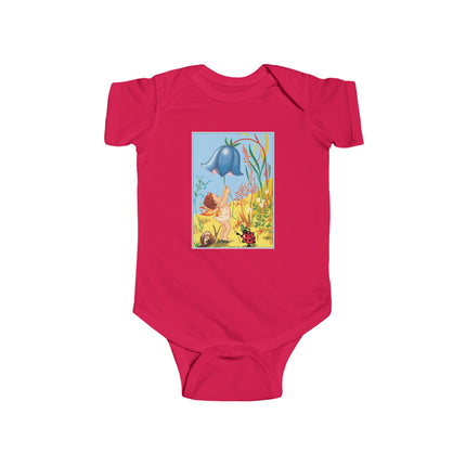 Whimsical Encounters: A Fairy’s Delight Baby Bodysuit – Garden Magic & Playful Charm