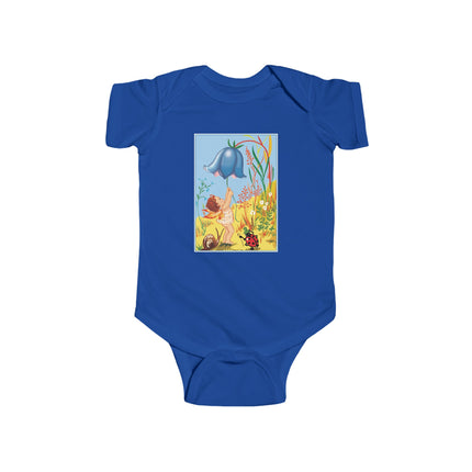 Whimsical Encounters: A Fairy’s Delight Baby Bodysuit – Garden Magic & Playful Charm