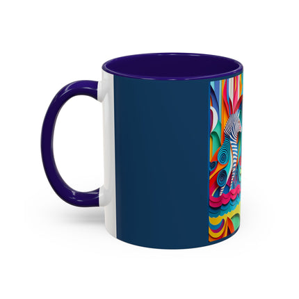 Surfing Zebra Colorful Mugs (11oz, 15oz)