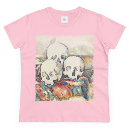 The Three Skulls by Paul Cézanne Women's Midweight Cotton Tee