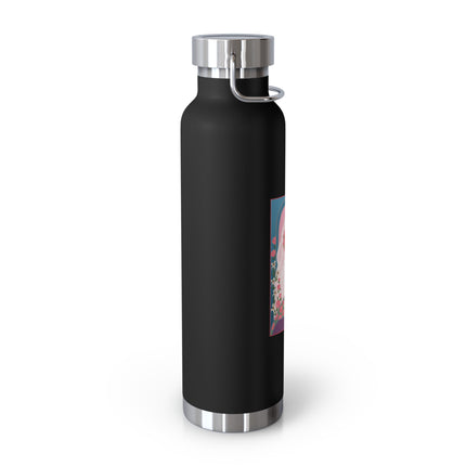 August & Peridot (from the Gem Series) by Sofia Chiostri Copper Vacuum Insulated Bottle, 22oz