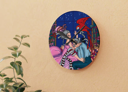 The Jealous Parrot by George Barbier Acrylic Wall Clock