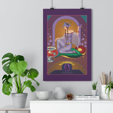 February & Amethyst (from the Gem Series) by Sofia Chiostri Giclée Art Print