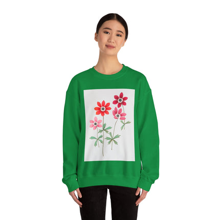 Anemoon, Anemone by Anselmus Boëtius de Boodt Heavy Blend™ Crewneck Sweatshirt