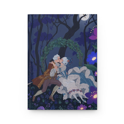 🌙💜 The Midnight Garden Lovers Hardcover Journal – Art Deco Romance