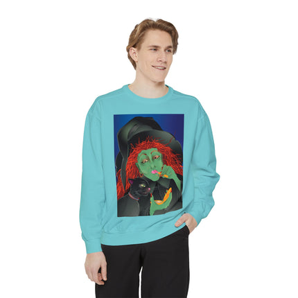 Mirror, Mirror A Witch's Touch Unisex Garment-Dyed Sweatshirt