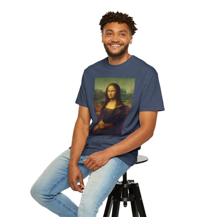 Mona Lisa by Leonardo da Vinci Unisex Garment-Dyed T-shirt