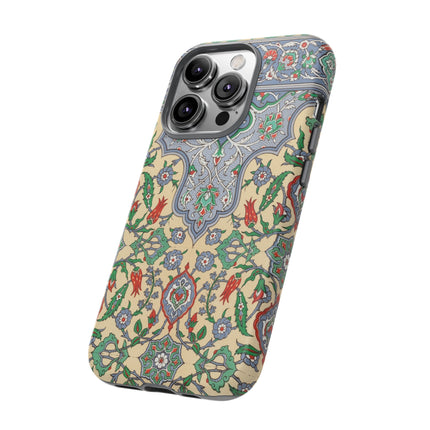 Arabic Art Pattern, Plate by Emile Prisse d’Avennes Phone Cases