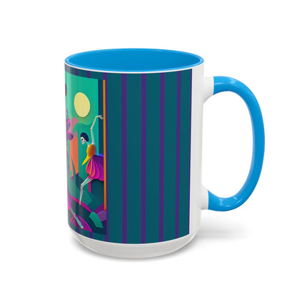 Dance of the Skeleton Ballerinas Colorful Mugs (11oz, 15oz)