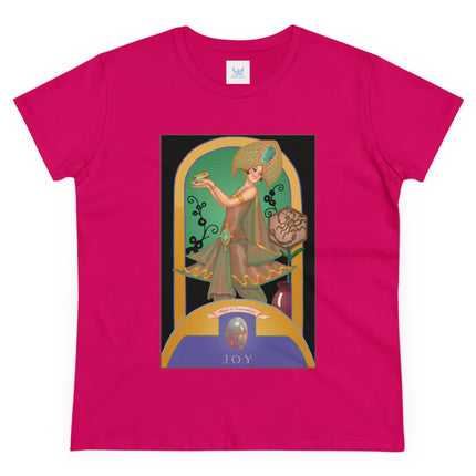 October & Opal, Tourmaline (from the Gem Series) by Sofia Chiostri Women's Midweight Cotton Tee