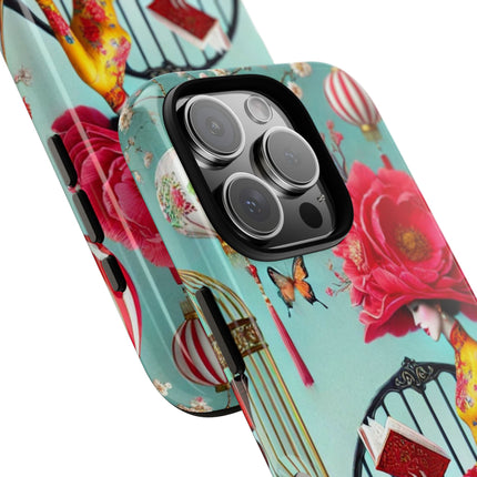 Reading In A Painted Garden Phone Cases