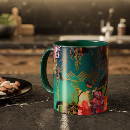 Golden Wisteria Symphony Colorful Mugs (11oz, 15oz)