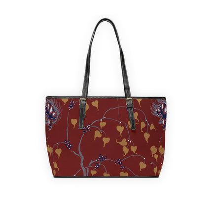 Art Nouveau Flower Pattern by Émile-Alain Séguy PU Leather Shoulder Bag