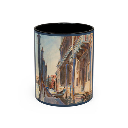 Gondola Moorings on the Grand Canal by John Singer Sargent Colorful Mugs (11oz, 15oz)