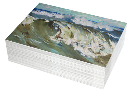 The Wave by Karl Hagemeister Postcards (envelopes included) - Bundles of 10, 30, 50 Pieces