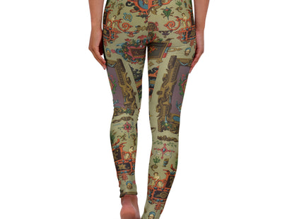 XVI et XVII Siecle 2 by Émile Prisse d'Avennes High Waisted Yoga Leggings (AOP)