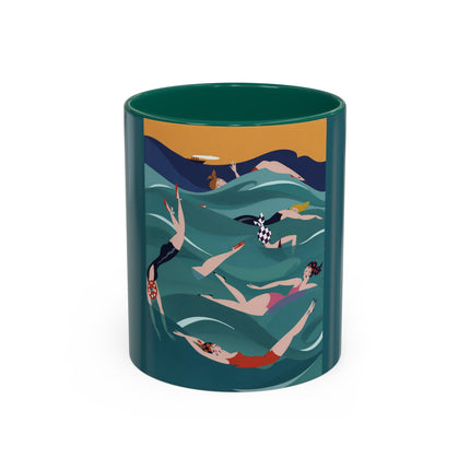 Summer Splash Colorful Mugs – Retro Beach Joy & Carefree Summer Vibes