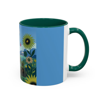 The Secret Language Of Flowers Colorful Mugs – Art Deco Botanical Elegance