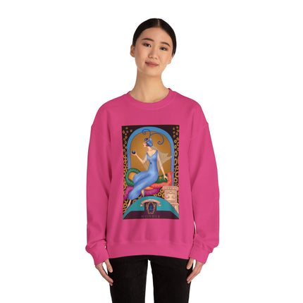 September & Sapphire (from the Gem Series) by Sofia Chiostri Heavy Blend™ Crewneck Sweatshirt